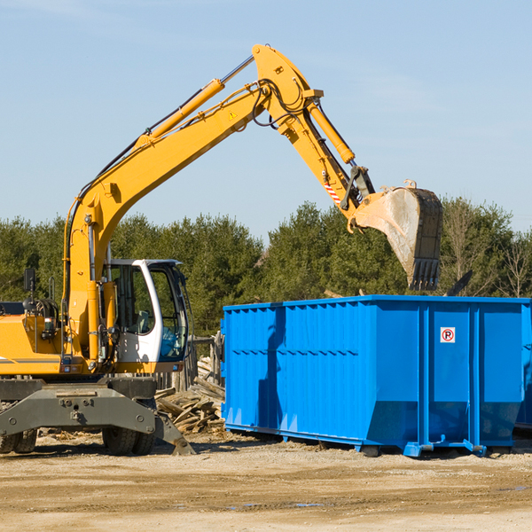 are there any restrictions on where a residential dumpster can be placed in Brinnon